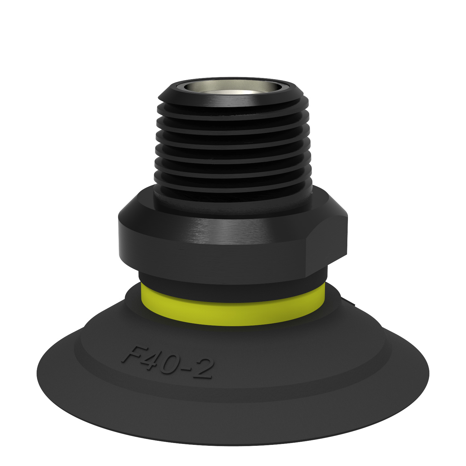 Piab Suction cup F40-2 Nitrile-PVC, 3/8 NPT male, with mesh filter