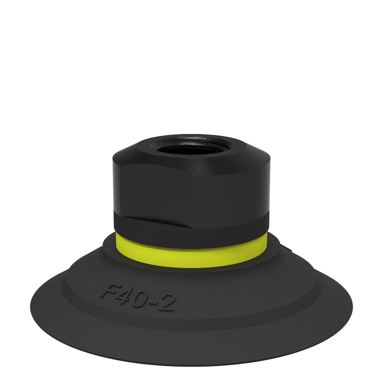 Piab Suction cup F40-2 Nitrile-PVC, 1/8 NPSF female, with mesh filter