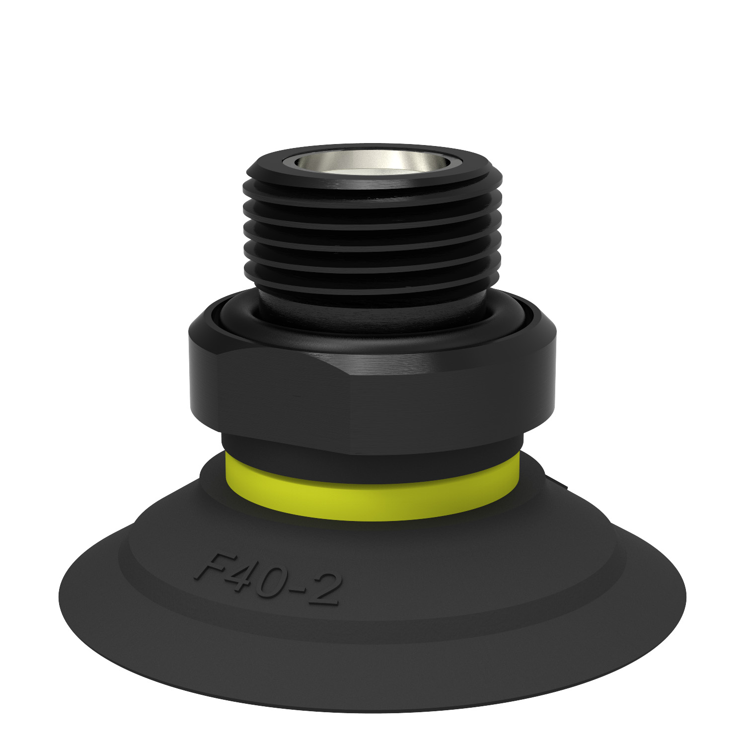 Piab Suction cup F40-2 Nitrile-PVC, G3/8 male, with mesh filter and dual flow control valve
