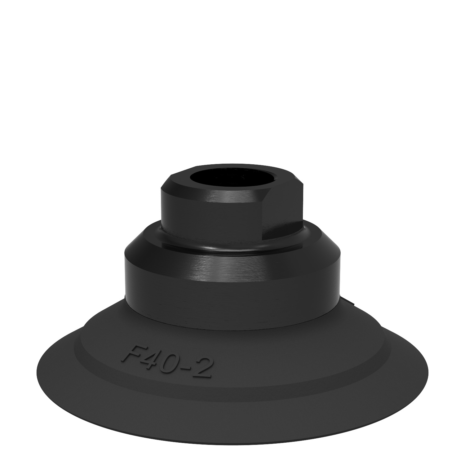 Piab Suction cup F40-2 Nitrile-PVC, 1/8 NPSF female, with cone valve