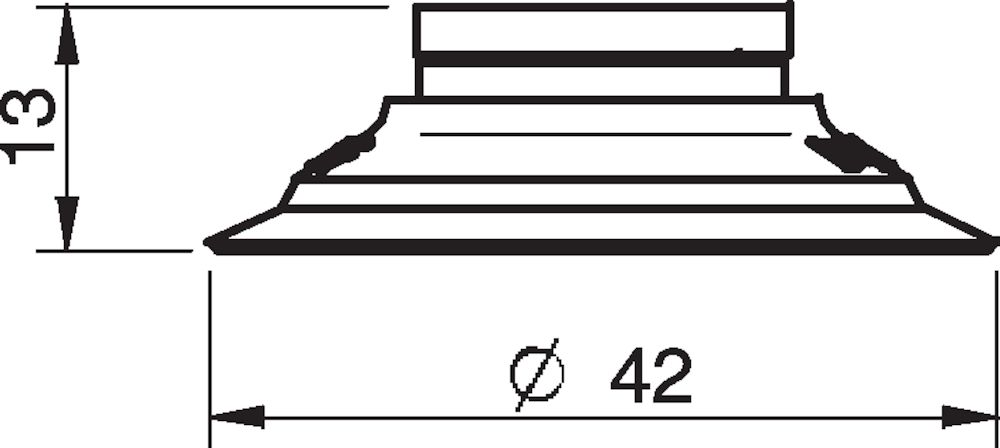 Piab Suction cup F40MF Thermoelastic polyurethane