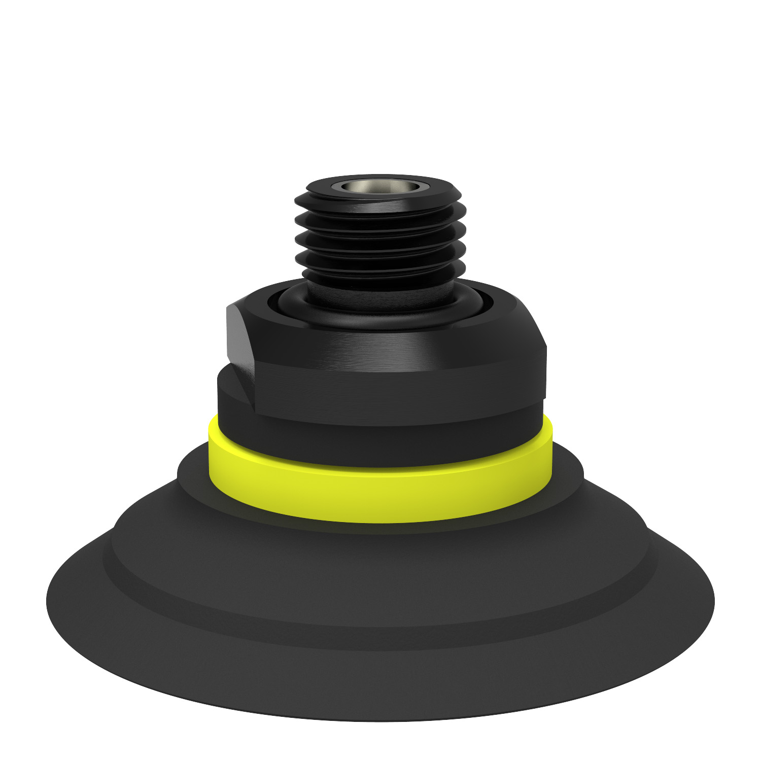 Piab Suction cup F50-2 Nitrile-PVC, G1/4 male, with mesh filter and dual flow control valve