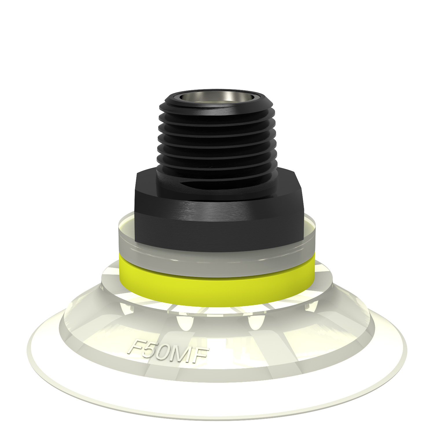 Piab Suction cup F50MF Thermoelastic polyurethane, 3/8 NPT male, with mesh filter