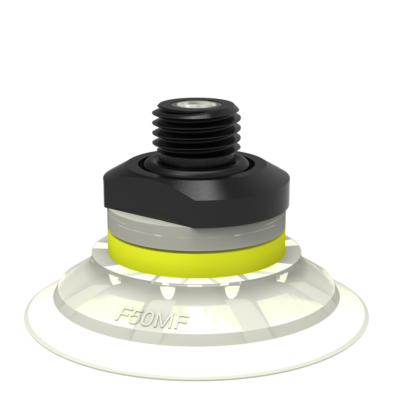 Piab Suction cup F50MF Thermoelastic polyurethane, G1/4 male, with mesh filter and dual flow contro