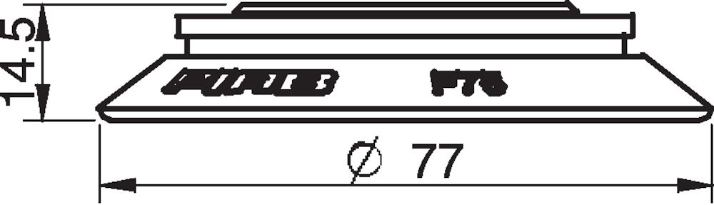 Piab Suction cup F75P Polyurethane 30/60 with collar for Vacuum Gripper System (VGS)