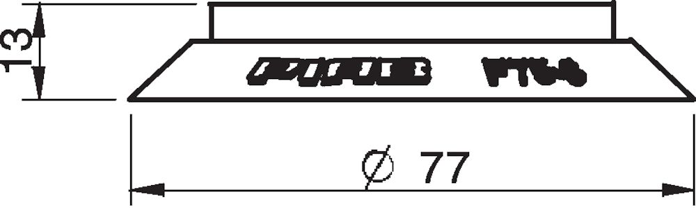 Piab Suction cup F75 Nitrile-PVC