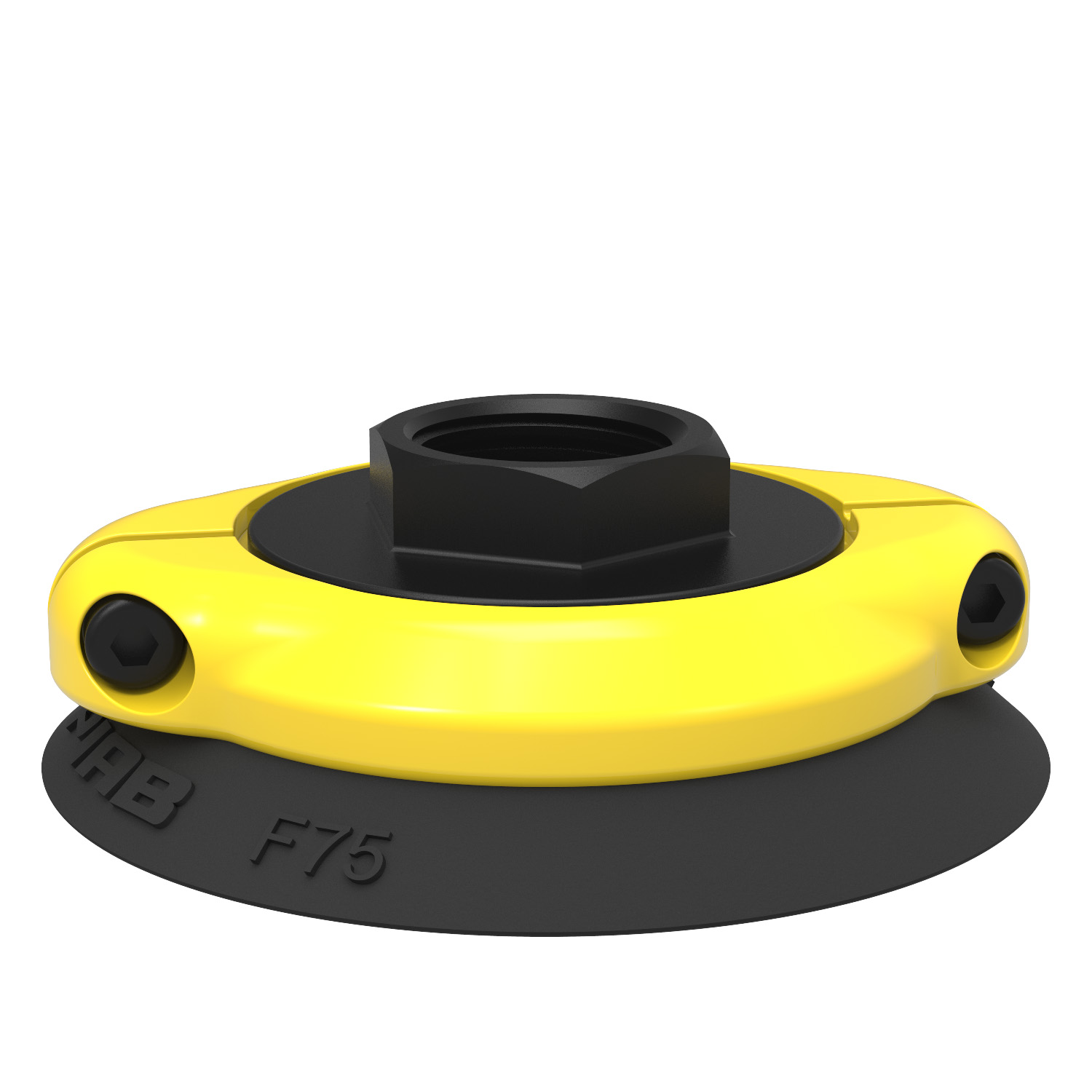 Piab Suction cup F75 Nitrile-PVC, G1/2 female, with cone valve