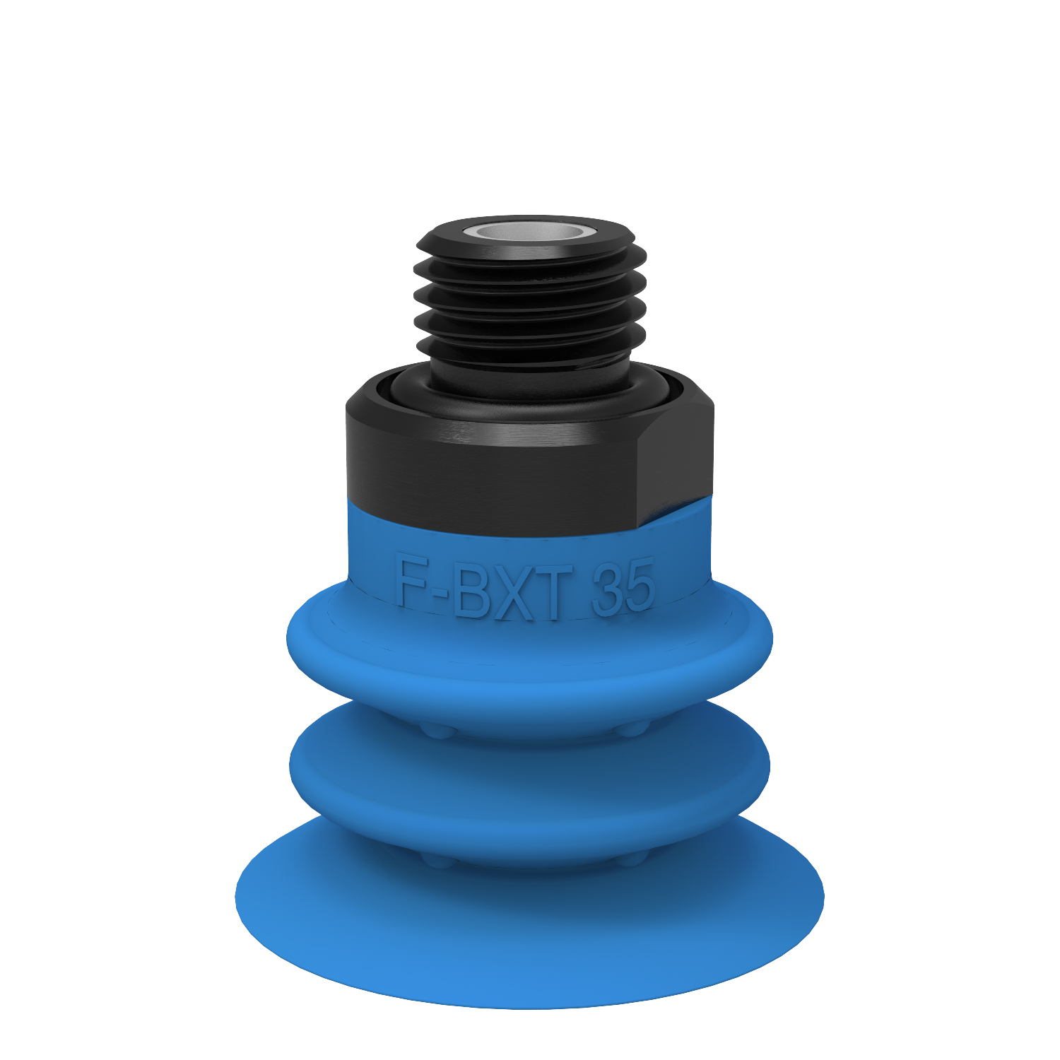 Piab Suction cup F-BXT35 Silicone G1/4 male, with mesh filter and dual flow control valve