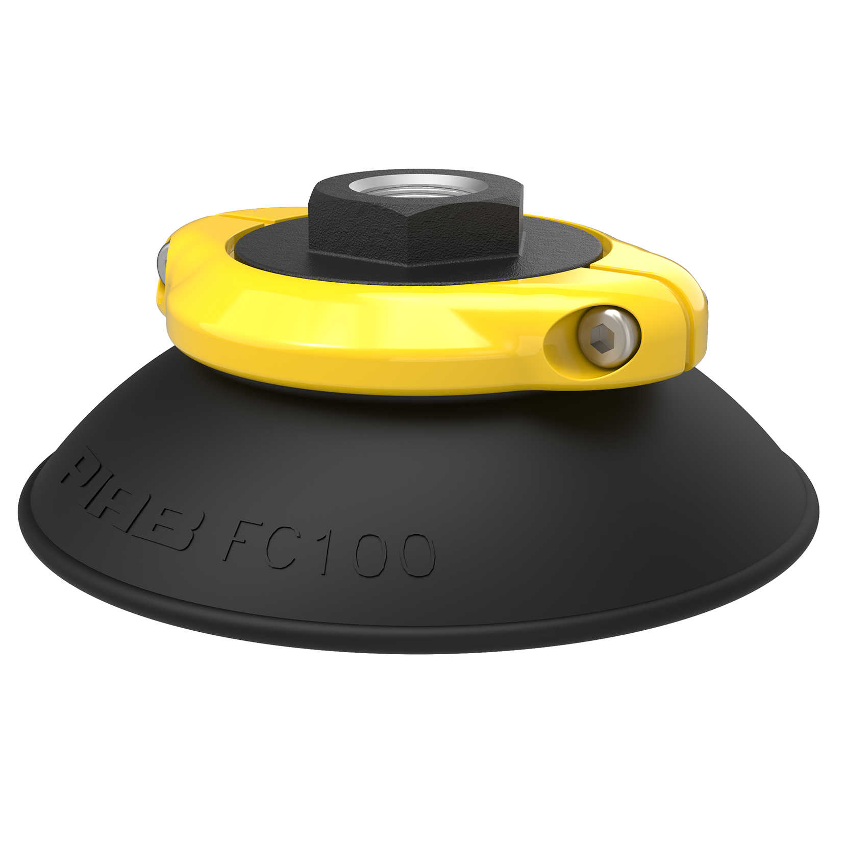 Piab Suction cup FC100 Nitrile-PVC 60, 3/8 NPSF female, with mesh filter