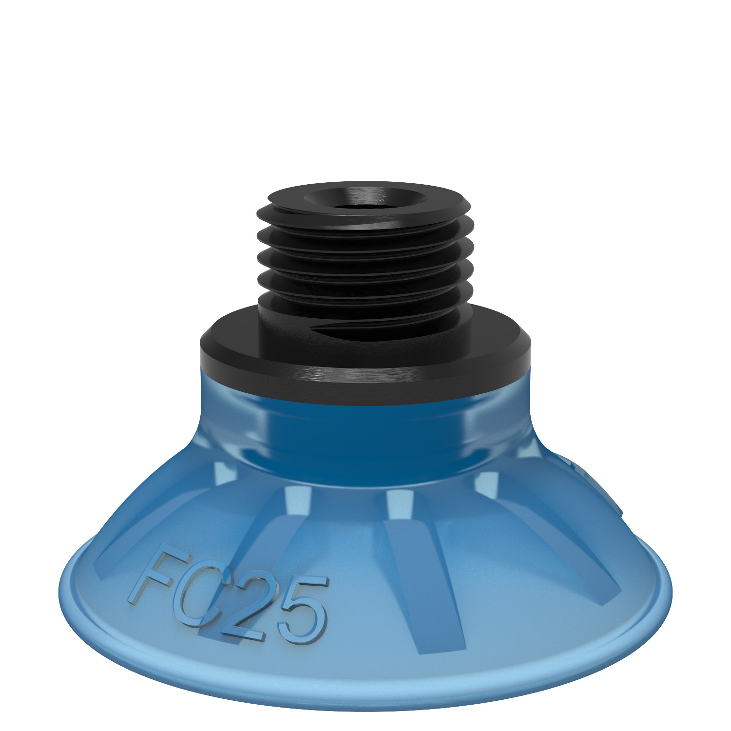 Piab Suction cup FC25P Polyurethane 50, G1/8 male / M5 female, with mesh filter