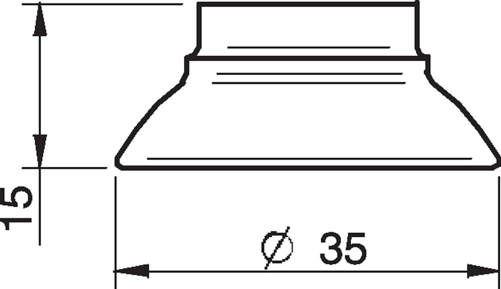 Piab Suction cup FC35P Polyurethane 60