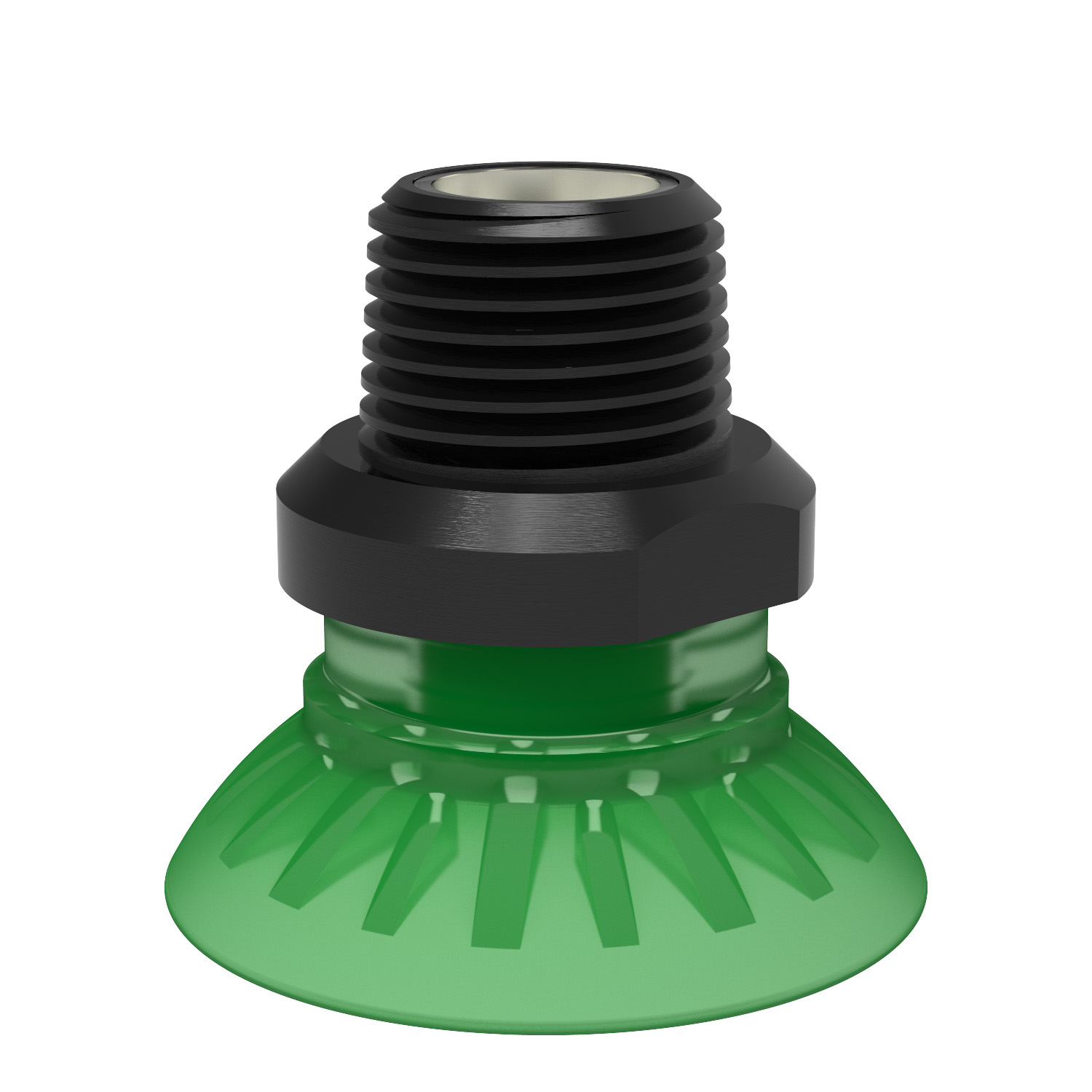 Piab Suction cup FC35P Polyurethane 60, 3/8 NPT male, with dual flow control valve