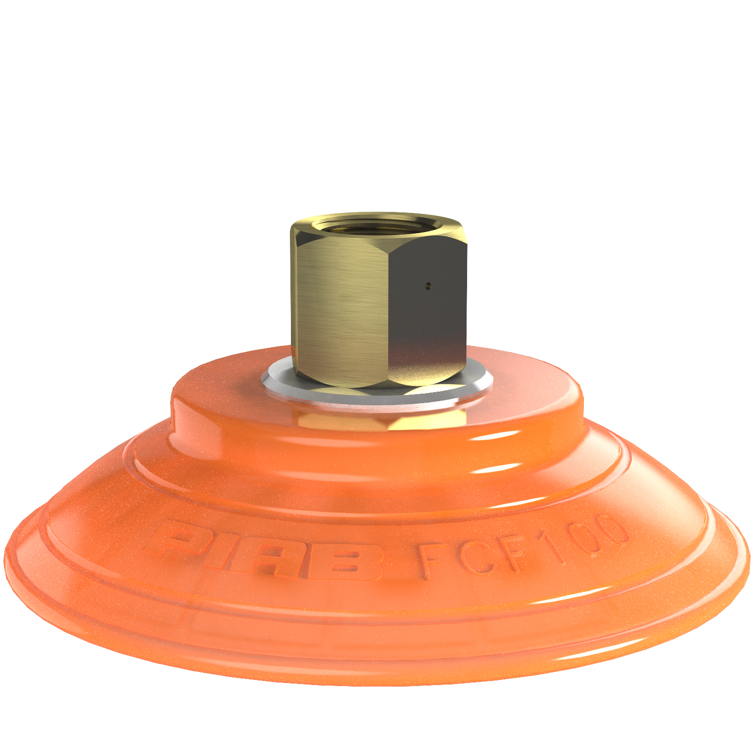 Piab Suction cup FCF100P Polyurethane 55/60, G3/8 female, 17 mm thread