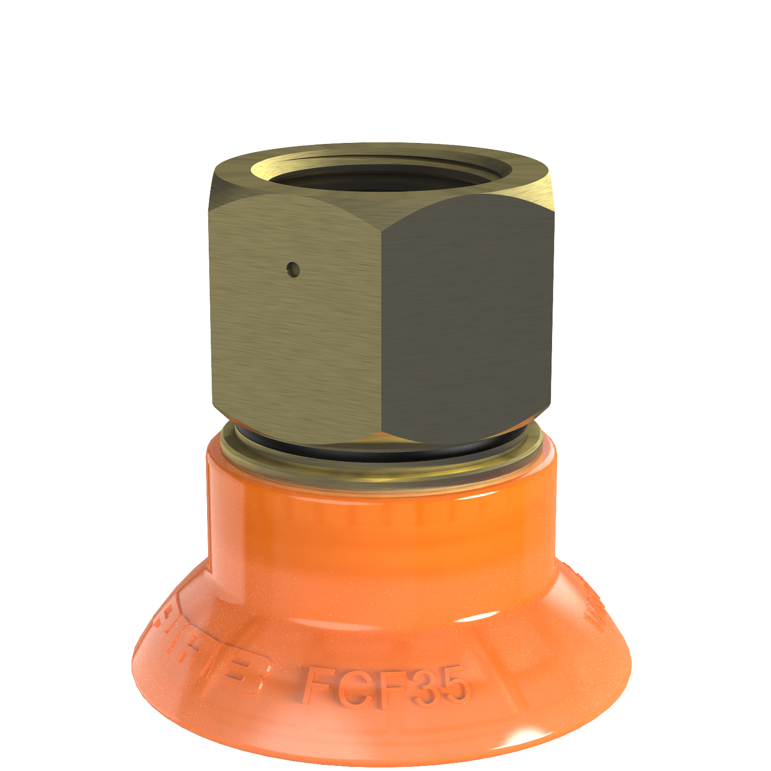 Piab Suction cup FCF35P Polyurethane 55/60, G3/8 female, 17 mm thread