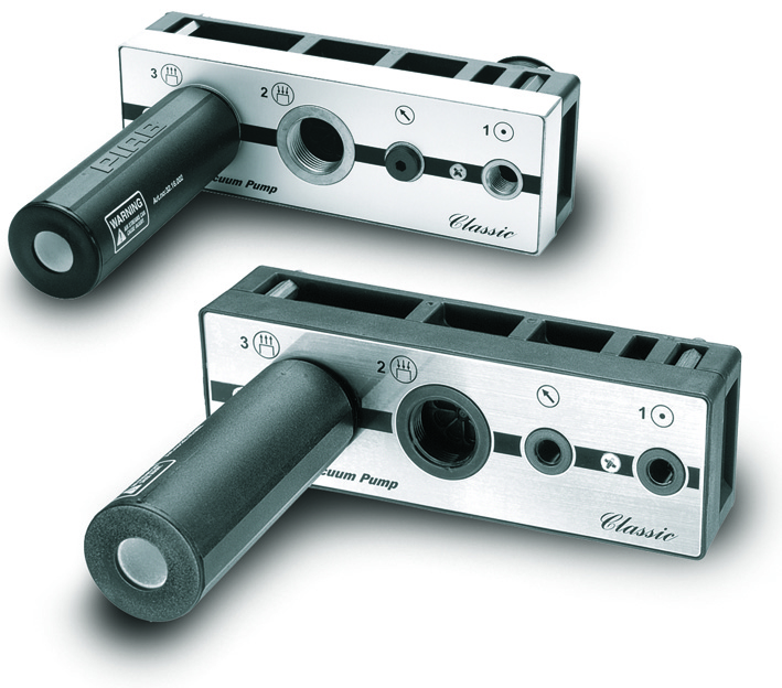 Piab Vacuum pump CLASSIC H40, connection plate composite PPS(D), Viton® sealings