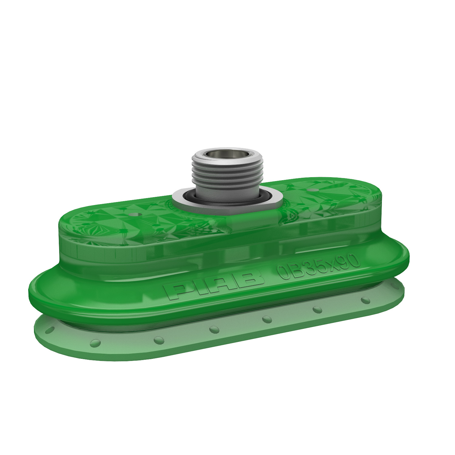 Piab Suction cup OB35x90P Polyurethane 60, thread insert G3/8 with mesh filter for Vacuum Gripper S
