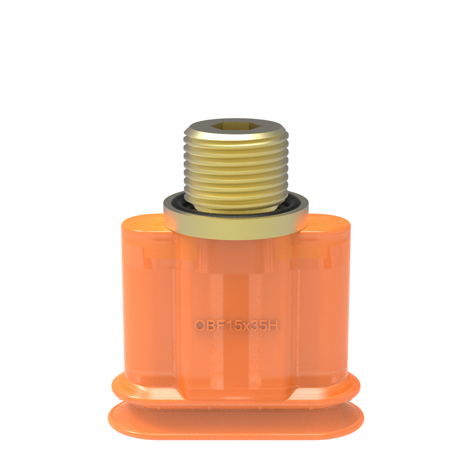 Piab Suction cup OBF15x35P H Polyurethane 60, G1/4 male