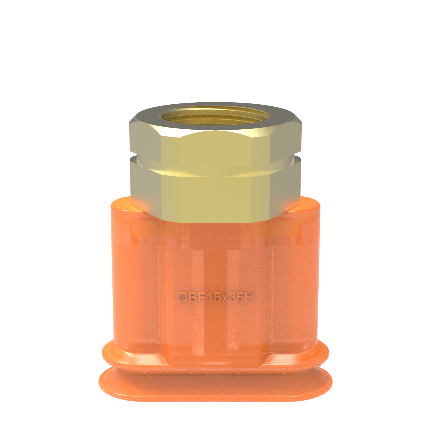 Piab Suction cup OBF15x35P H Polyurethane 60, NPT3/8 female