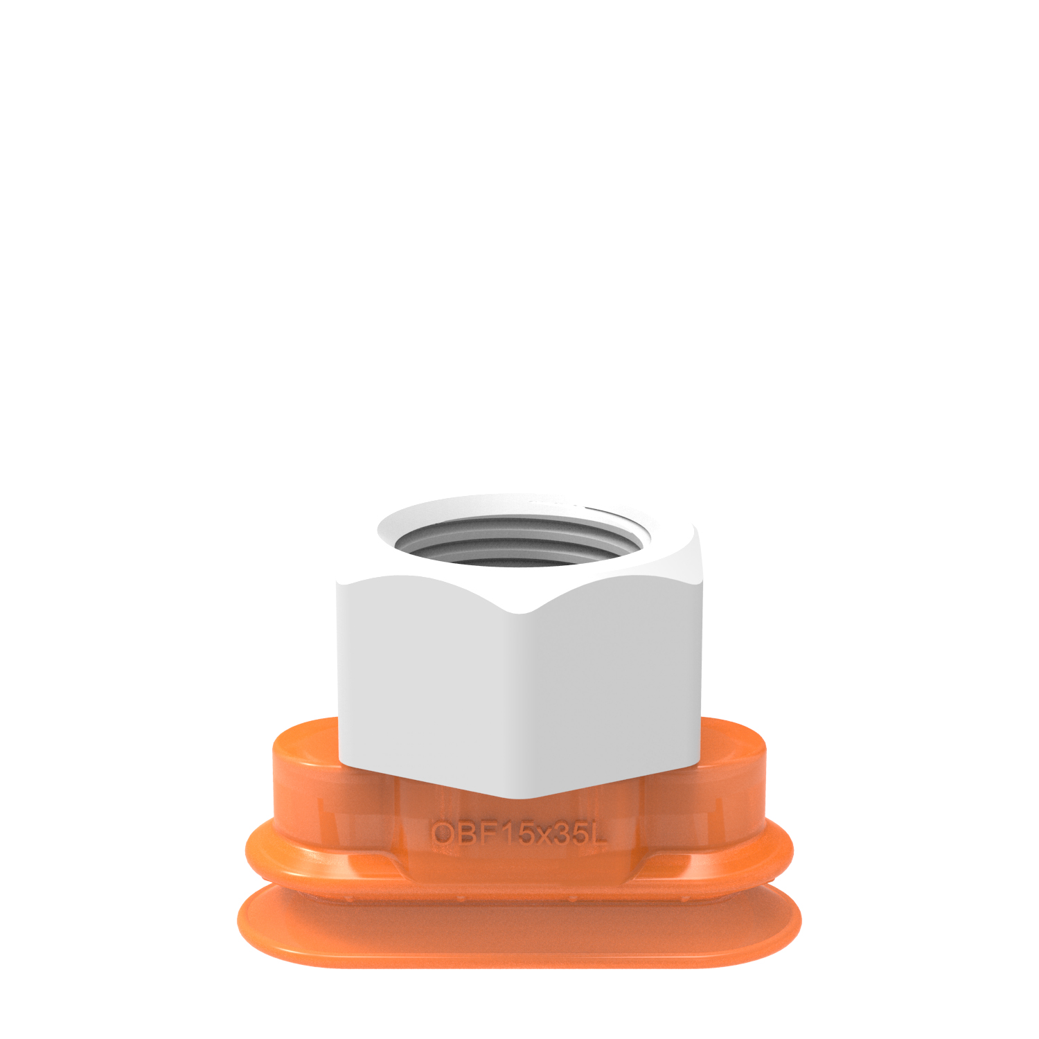 Piab Suction cup OBF15x35P L Polyurethane 60, G3/8 female plastic