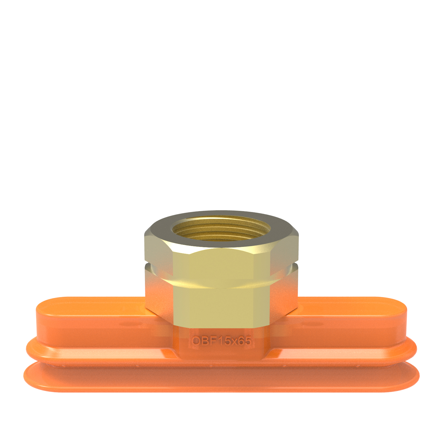 Piab Suction cup OBF15x65P Polyurethane 60, NPT3/8 female