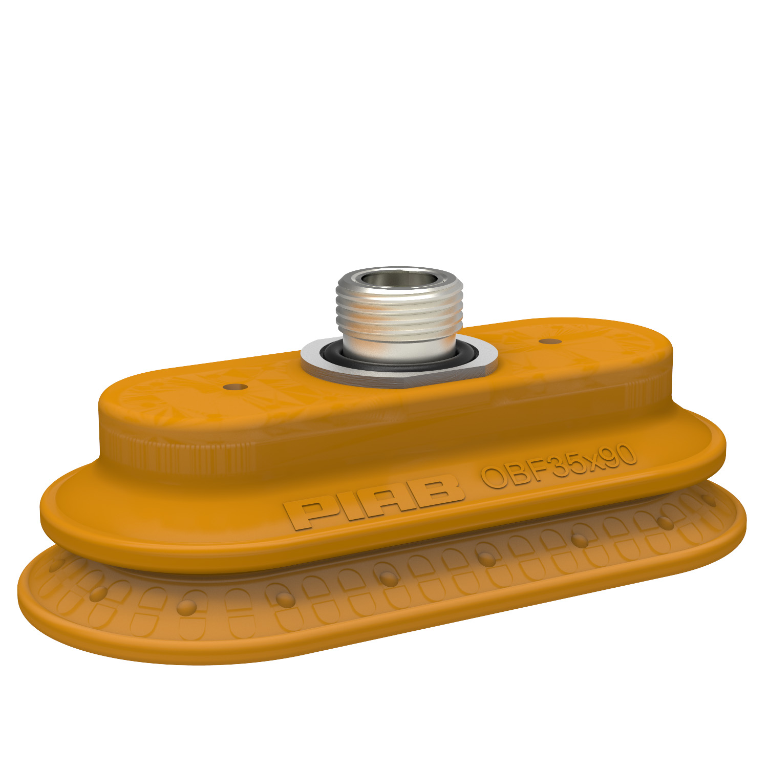 Piab Suction cup OBF35x90P Polyurethane 55/60, thread insert G3/8 with mesh filter