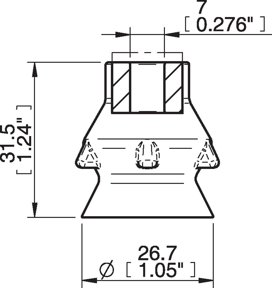 Piab PD27.DS40 Suction cups and soft grippers