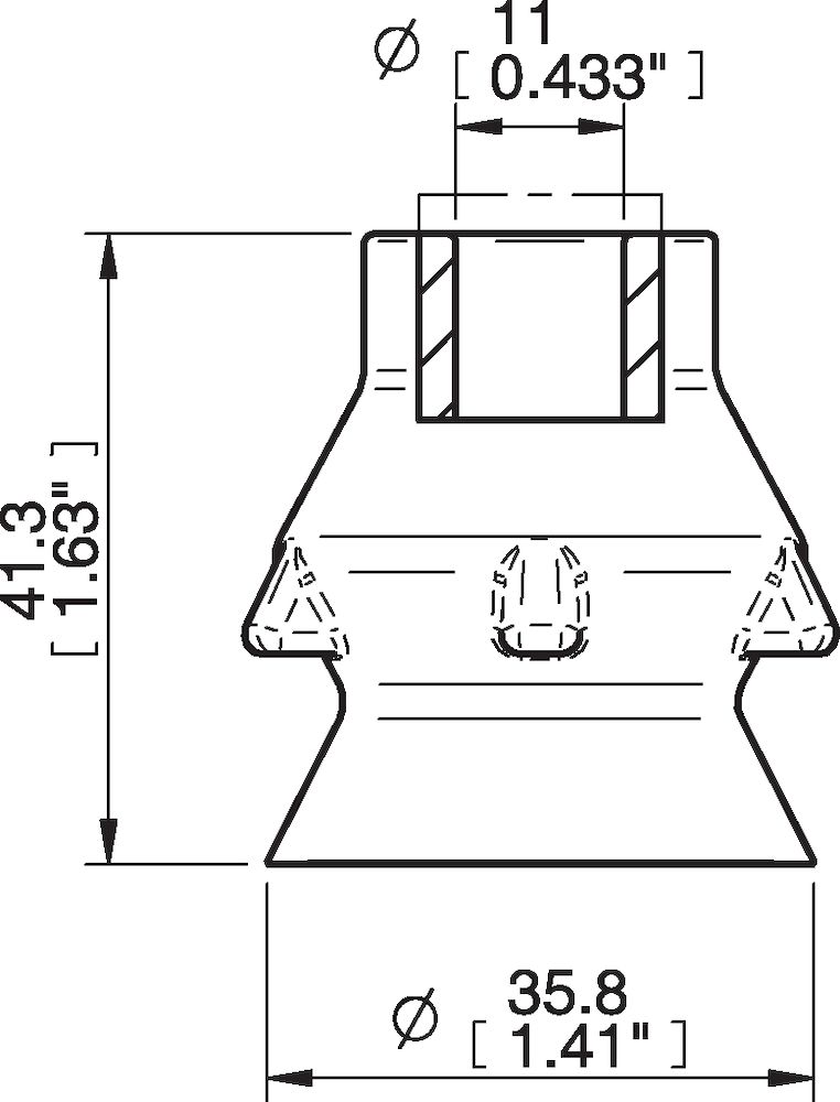 Piab PD36.DS40 Suction cups and soft grippers