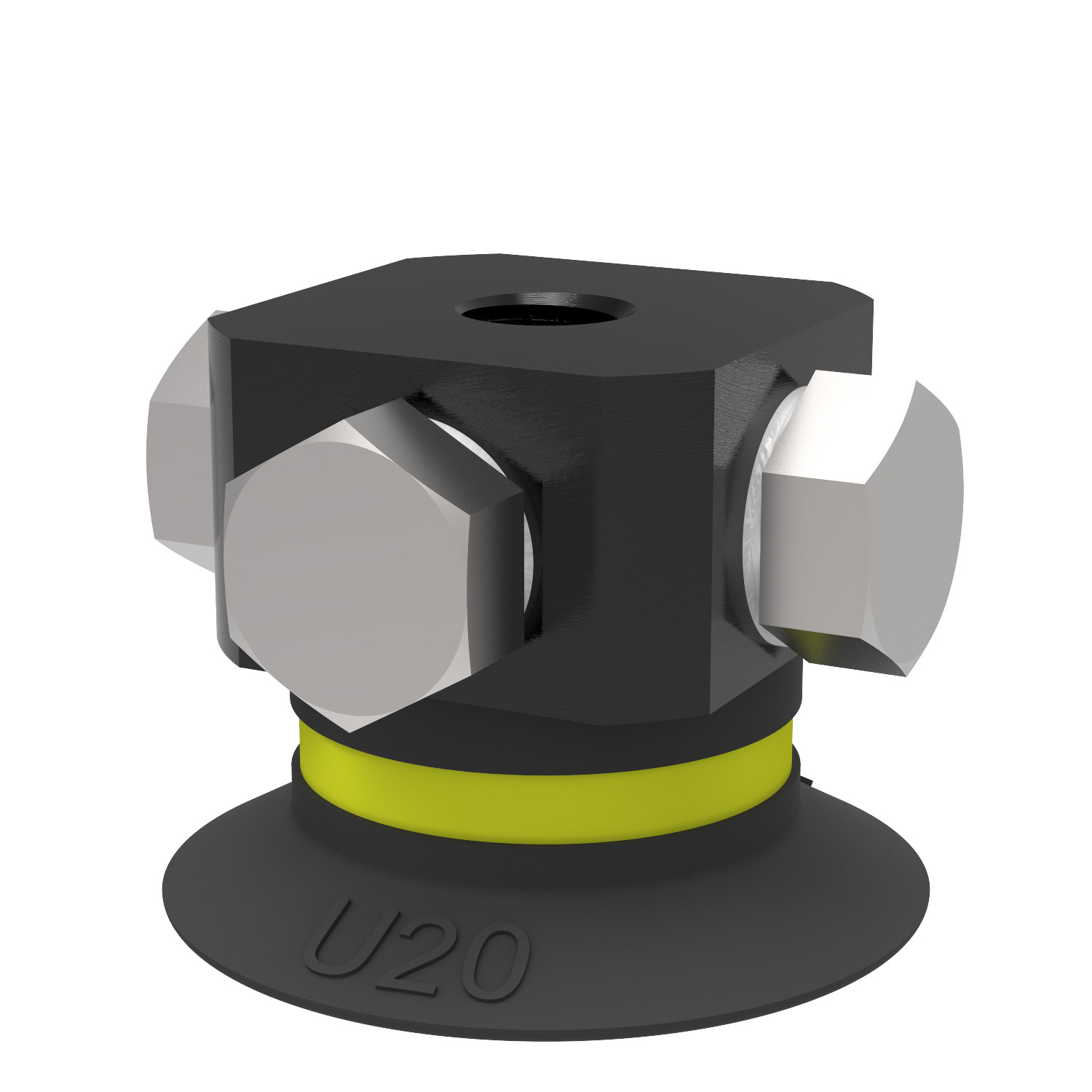 Piab Suction cup U20 Chloroprene, 5xM5 female