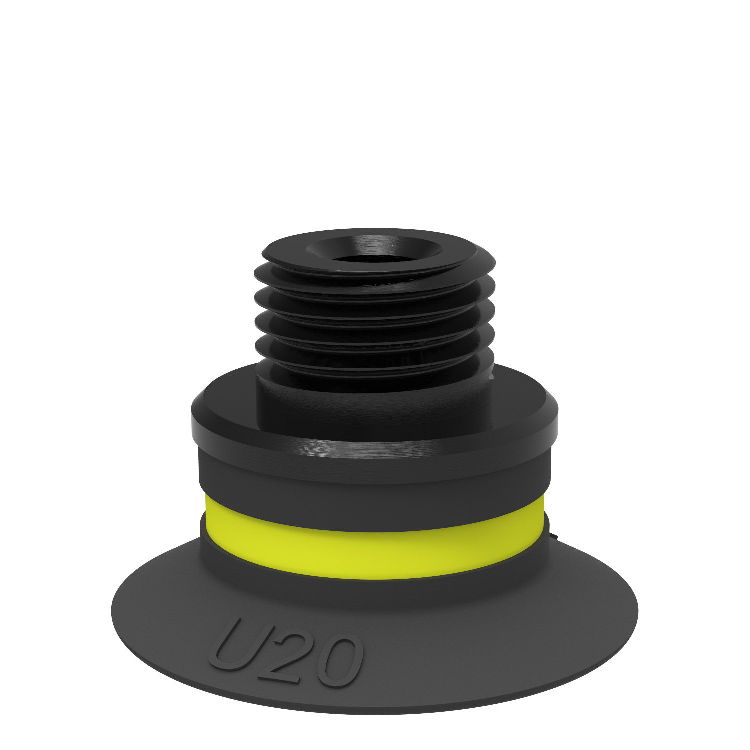 Piab Suction cup U20 Chloroprene, G1/8 male/M5 female, with mesh filter