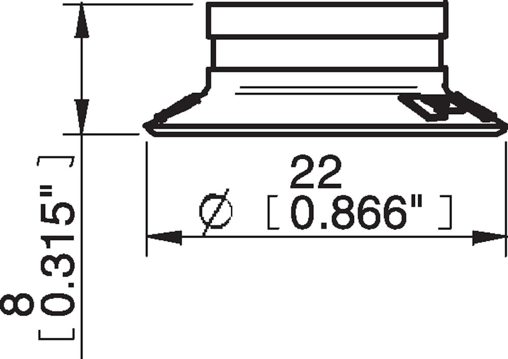 Piab Suction cup U20 Silicone