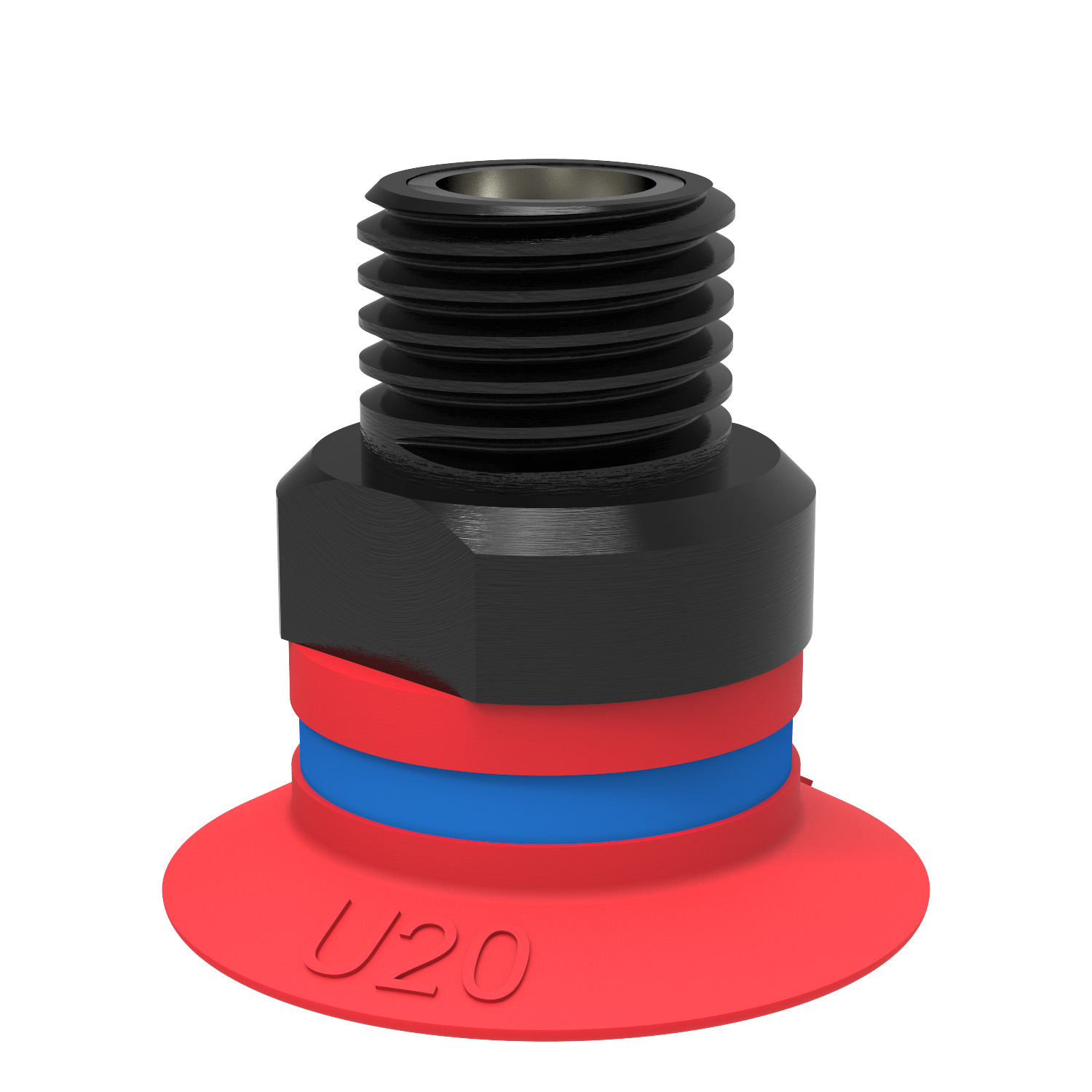 Piab Suction cup U20 Silicone, 1/8 NPT male, with mesh filter
