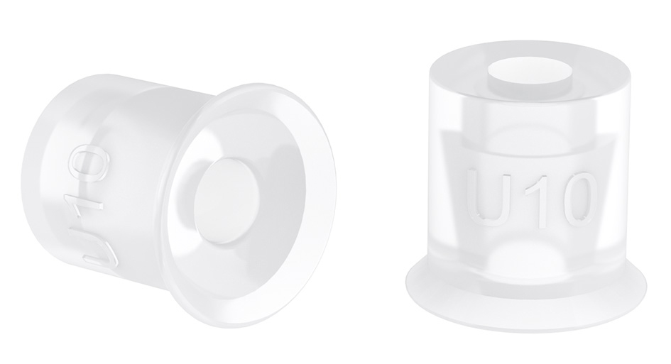 Piab U20.21.02AC / 9909719 Suction cup U20 Silicone FCM, 1/8 NPT male, with mesh filter