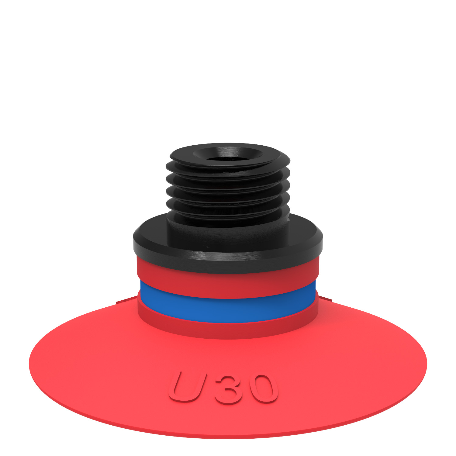 Piab Suction cup U30 Silicone, G1/8 male / M5 female, with mesh filter