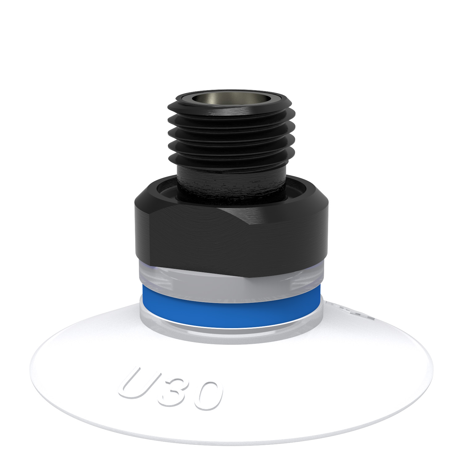 Piab Suction cup U30 Silicone FCM, G1/8 male, with mesh filter