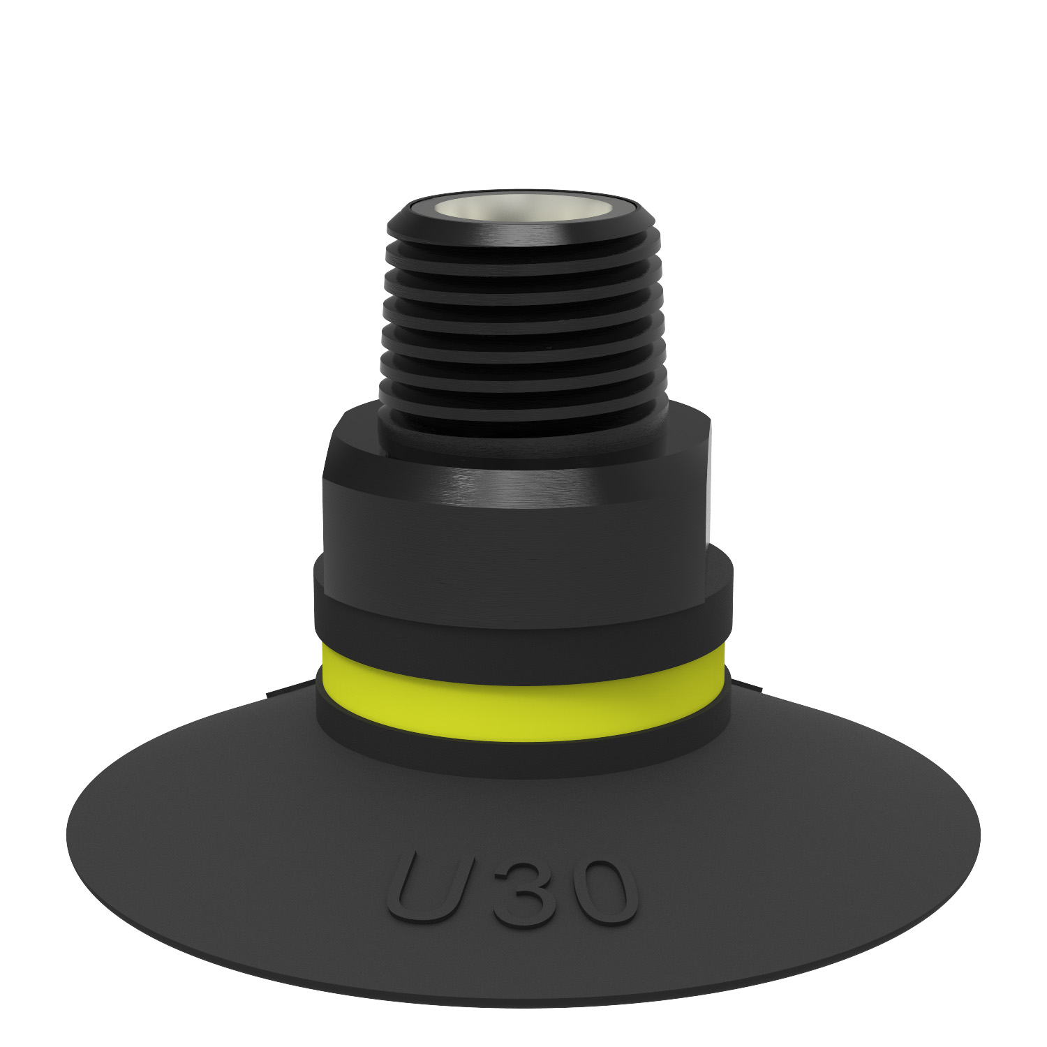 Piab Suction cup U30 Nitrile-PVC, G1/8 male, with dual flow control valve