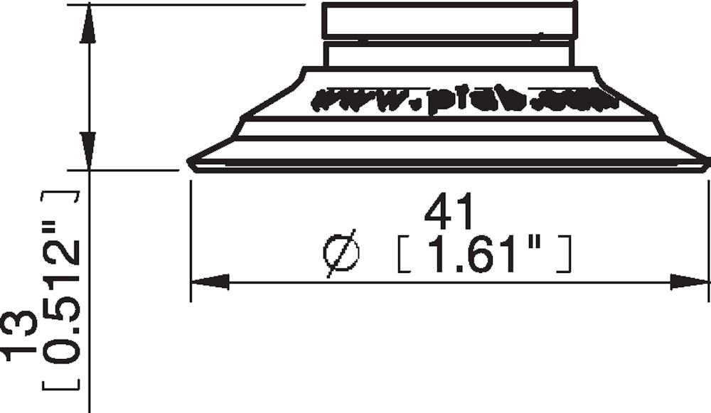 Piab Suction cup U40-2 Nitrile-PVC