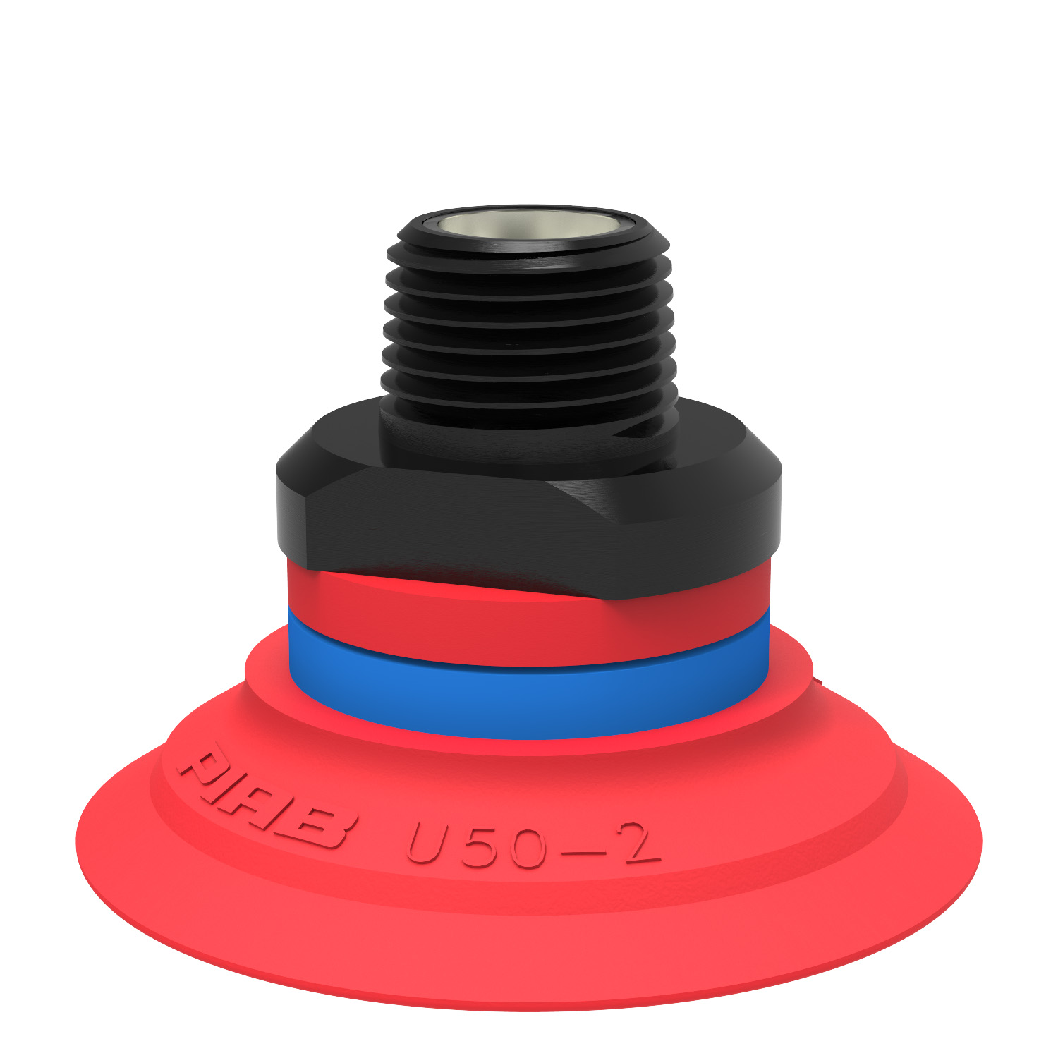Piab Suction cup U50-2 Silicone, 3/8 NPT male, with mesh filter
