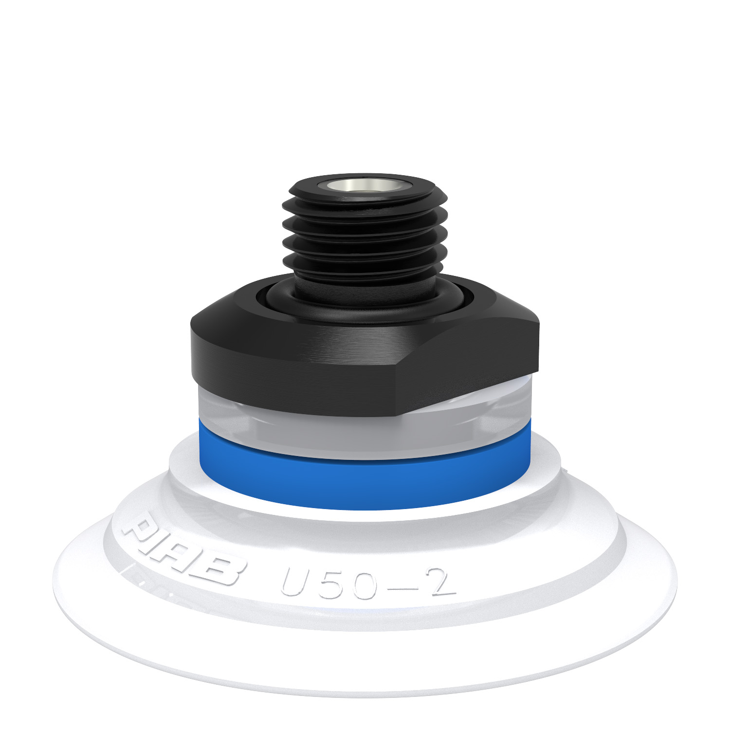 Piab Suction cup U50-2 Silicone FCM, G1/4 male, with mesh filter