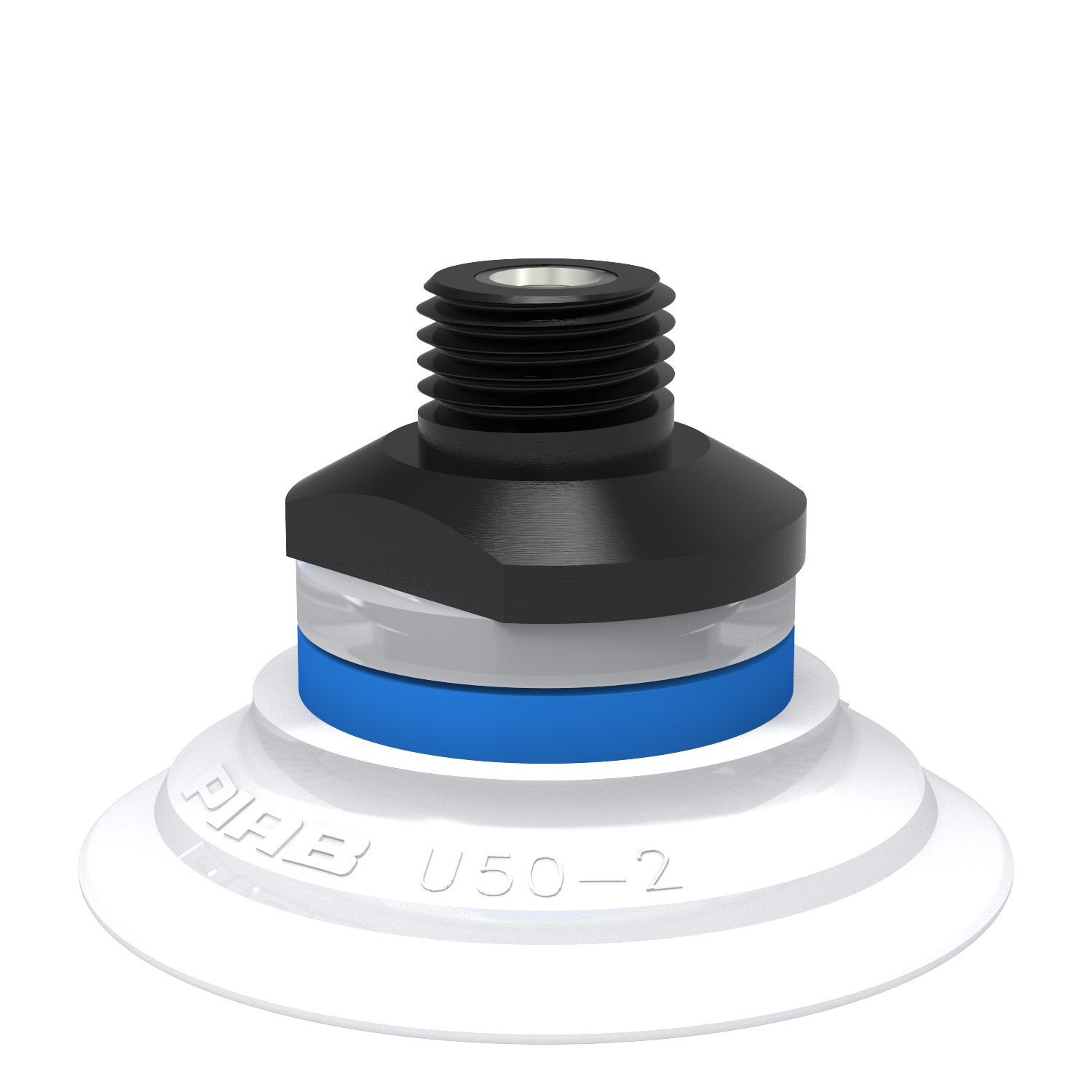 Piab U50-2.21.05AC / 9909727 Suction cup U50-2 Silicone FCM, 1/4" NPT male, with mesh filter