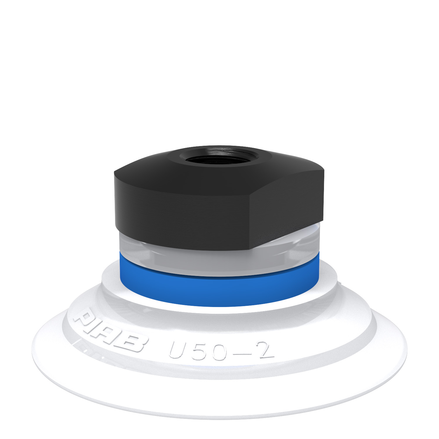 Piab Suction cup U50-2 Silicone FCM, 1/8 NPSF female, with mesh filter