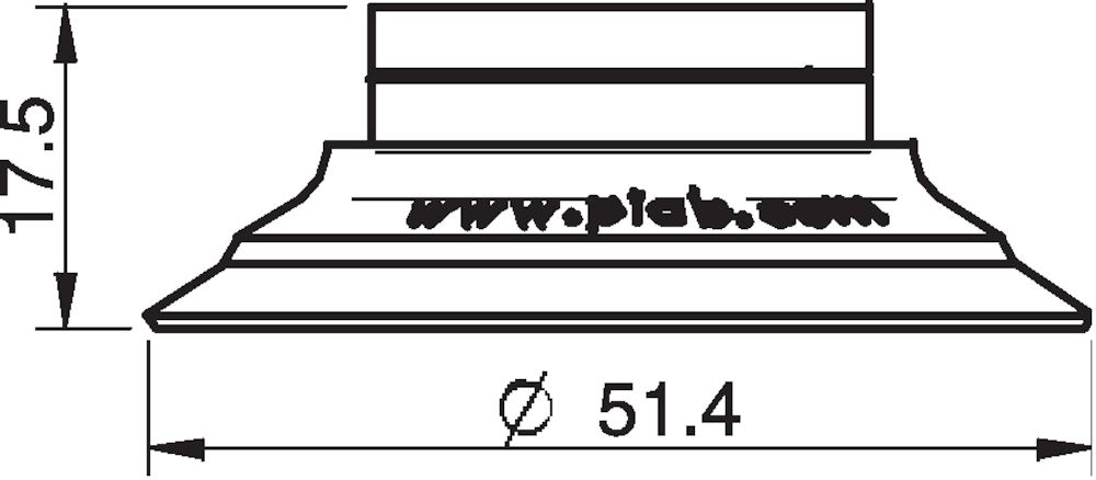 Piab Suction cup U50-2 Nitrile-PVC
