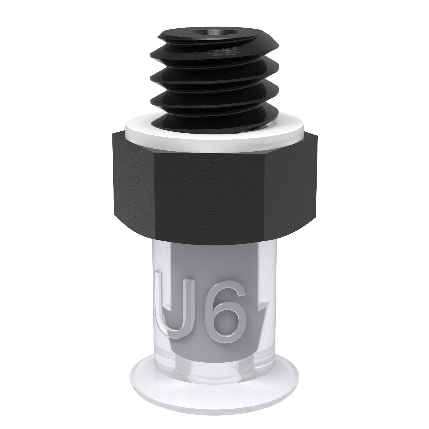 Piab Suction cup U6 Silicone FCM, M5 male