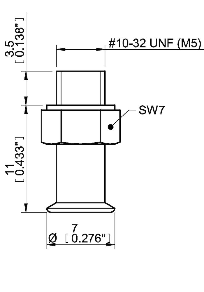 Piab Suction cup U6 HNBR, M5 male