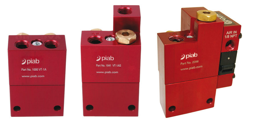 Piab Vacuum Check Valve VT1 COAX® cartridge MINI Pi12-2, non-return valve G3/8-G1/4