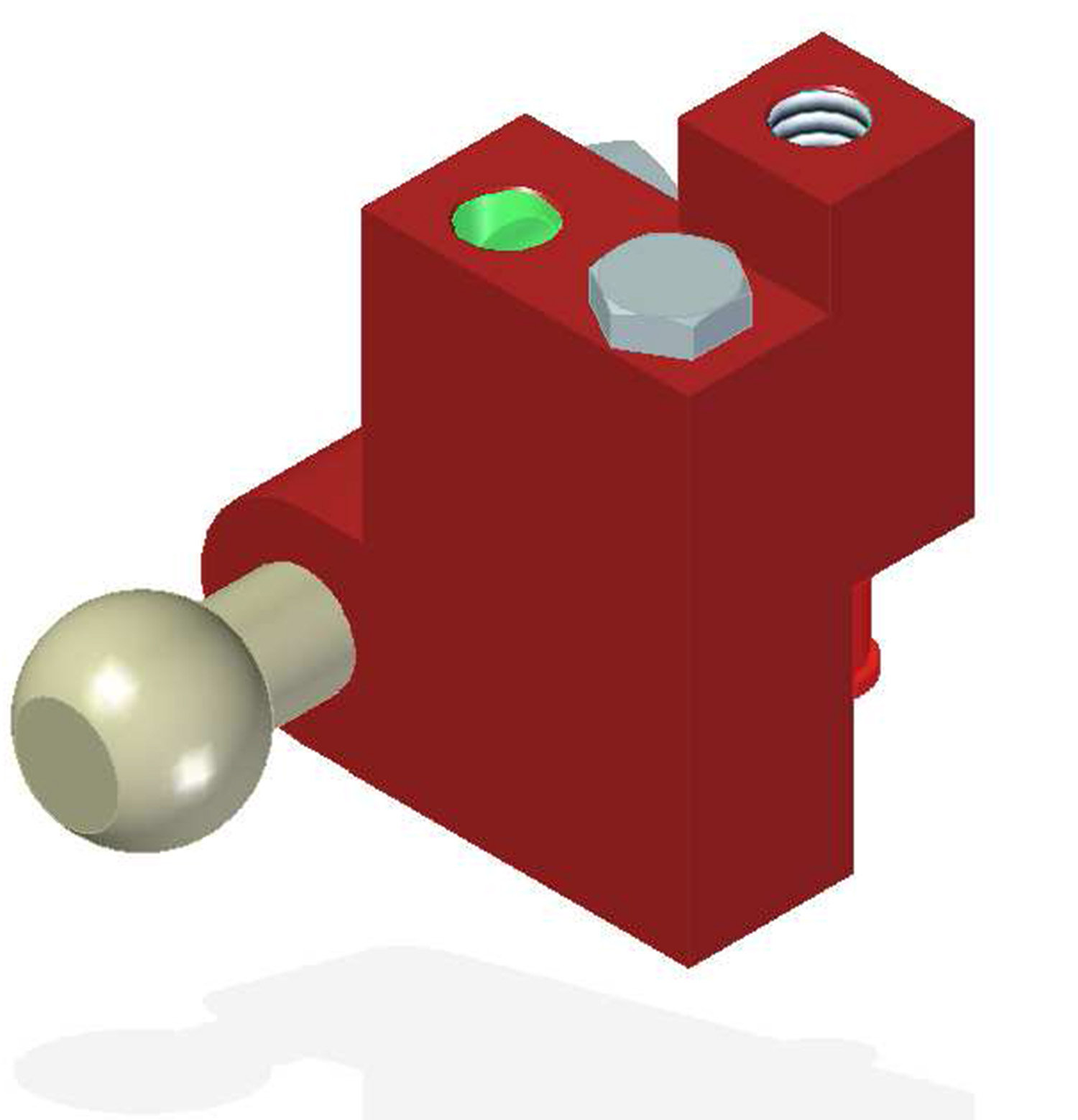 Piab Vacuum Check Valve VT-1H COAX®, G threads, Ball joint, Left hand connection