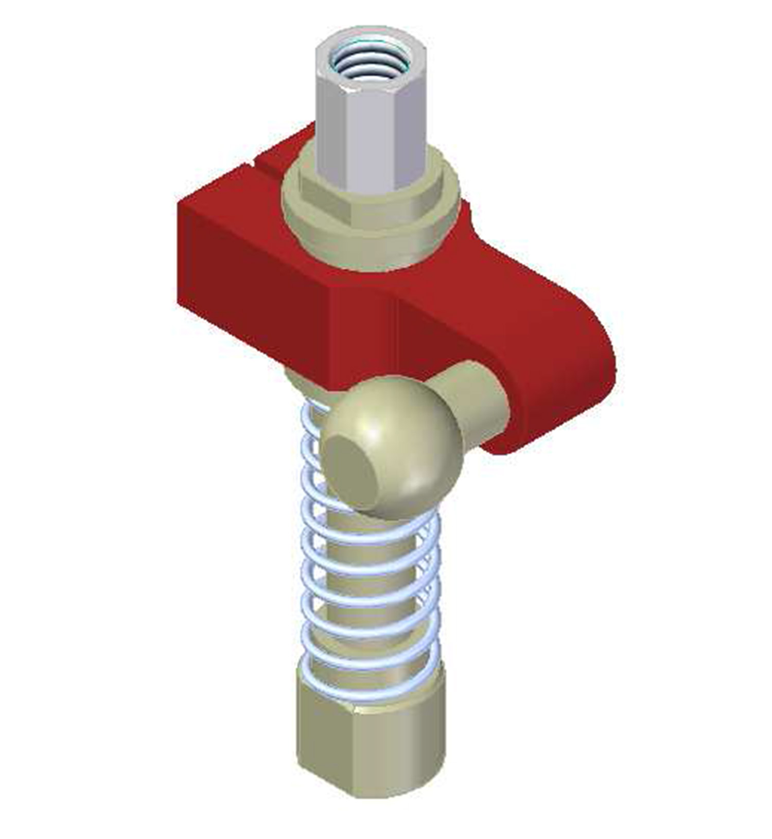 Piab Centralized vacuum connection with level compensator, G threads, Ball joint, Right hand connect