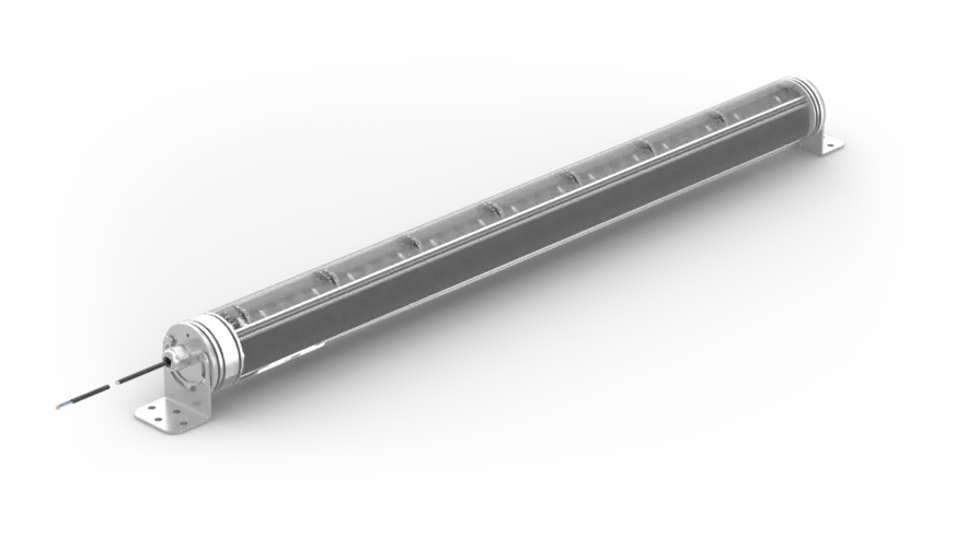 Wenglor LB9R801 Bar Light IP69K red light, 875 mm