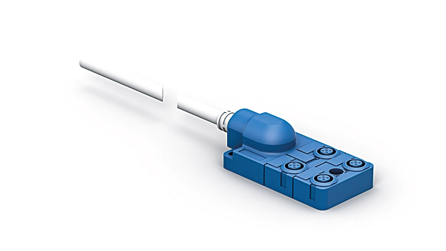 Wenglor ZAA02R601 Connection Box for M12 × 1; 4-pin; 4 Ports