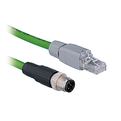Wenglor ZAV51R602 Connection Cable M12 × 1; 4-pin, D-coding - RJ45; 4-pin