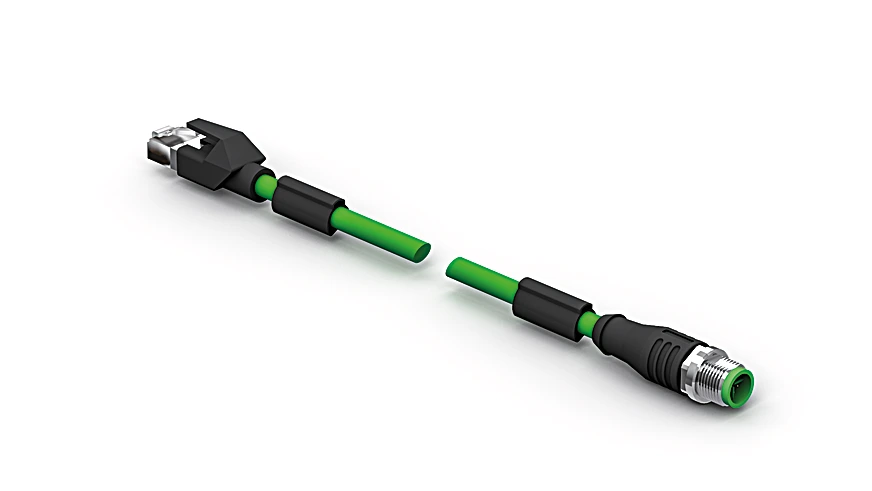Wenglor ZC1V024 Connection Cable M12 × 1; 8-pin, X-coding - RJ45; 8-pin
